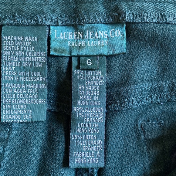 Vintage Ralph Lauren Dark Green Jeans - Picture 8 of 8